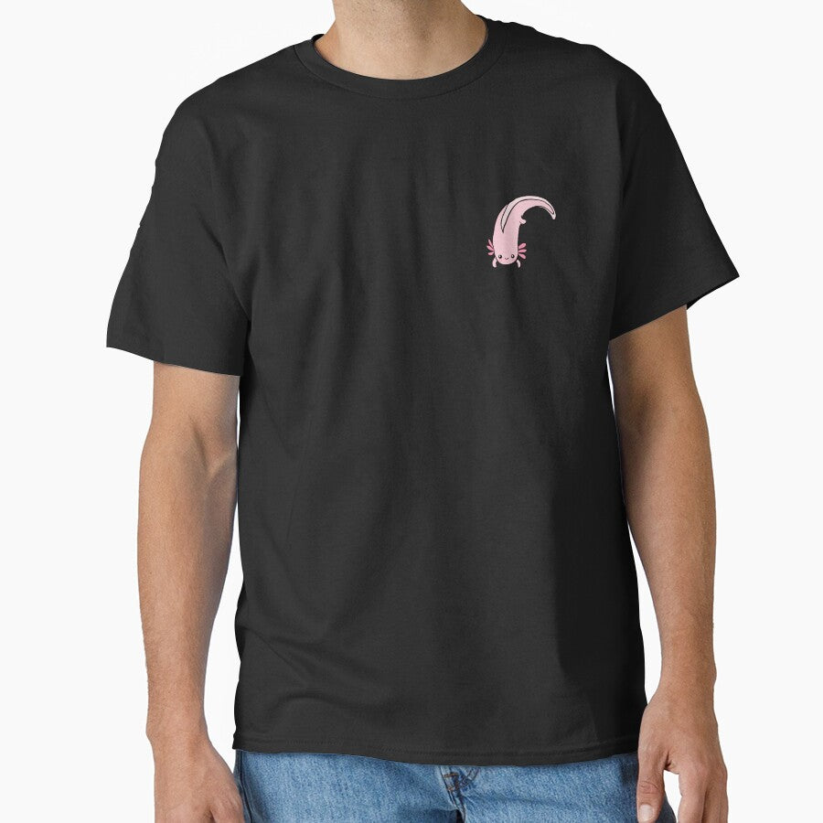 Adorable pink axolotl illustration by Yarafantasyart