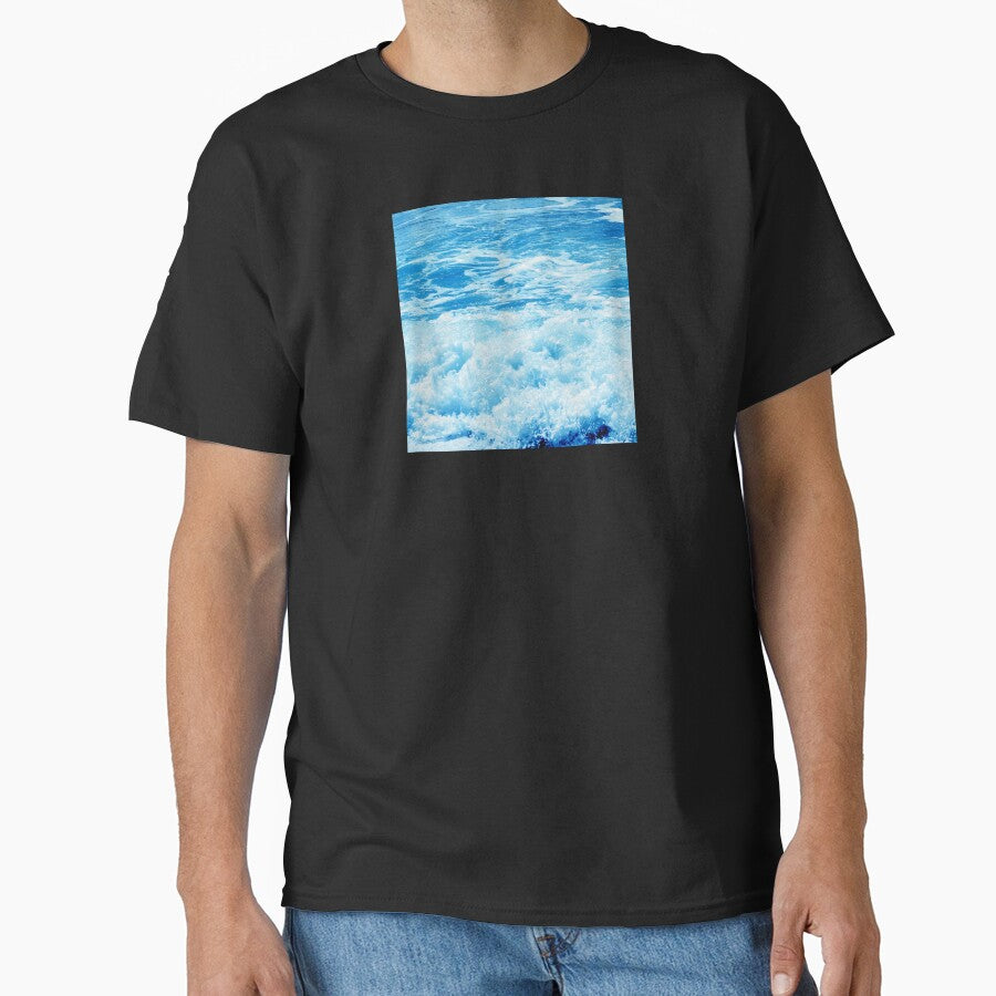 Aquamarine Ocean Waves With White Surf Art Photo by DEC02