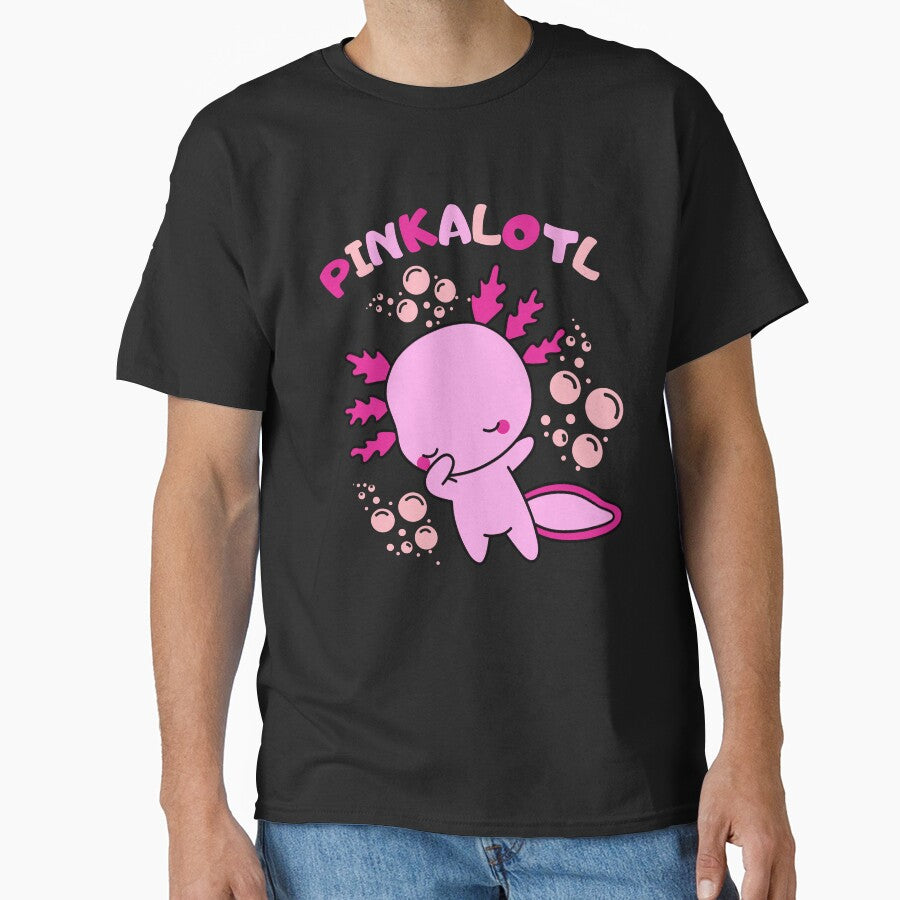 Cute cartoon pink Axolotl baby pun by ColorAlotl