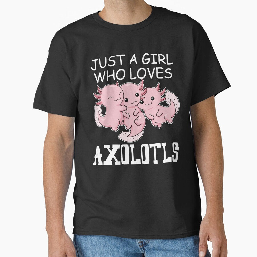 Axolotl Shirt Kids Kawaii Axolotl Gift Girls Women Axolotl by DSWShirts