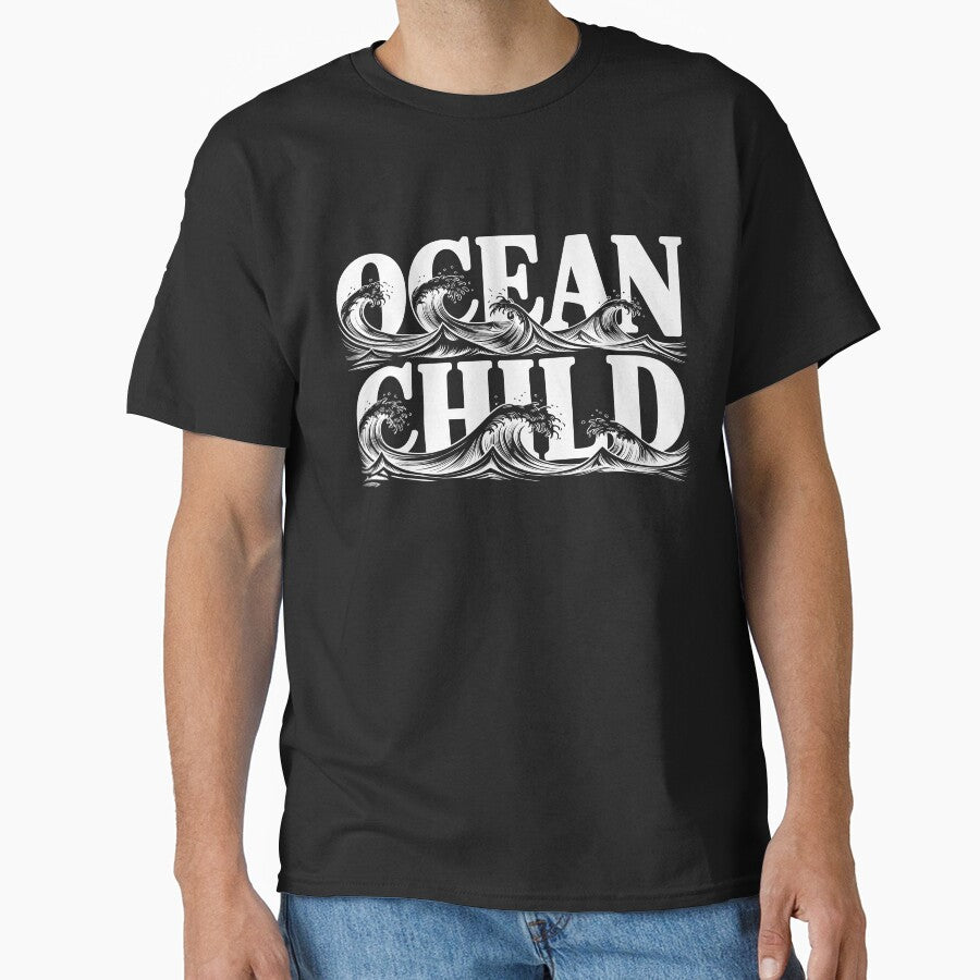 Ocean Child Waves Sea Beach Lover Coastal Graphic by Stotee