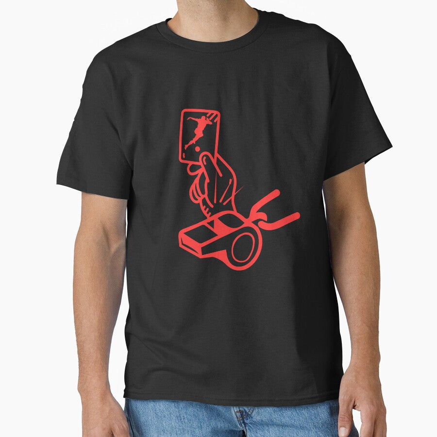 Soccer Referee Whistle Minimalist Football Official Design by Tadeusz1