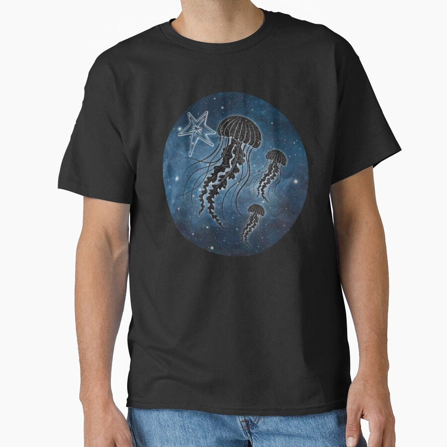 Jellyfish Family Cosmic Sea illustration design by 3DDesignSpot
