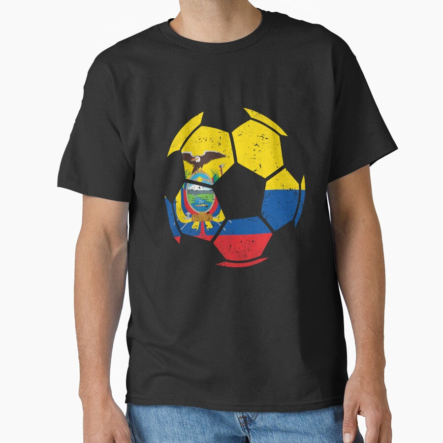 Ecuador Soccer Ball Flag Jersey Ecuadorian Football Fan by EIMgraphic