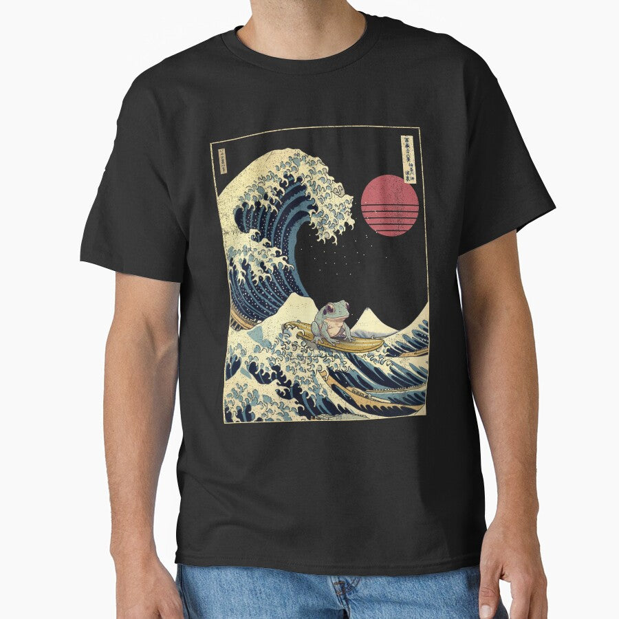 Frog Kanagawa Japanese Surfing Wave by rafaeltto