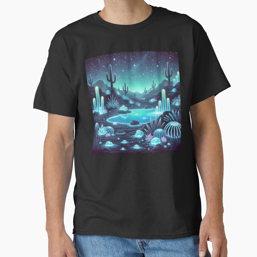 The Glowing Desert: A Mystical Oasis Under the Stars by Meta2Physical
