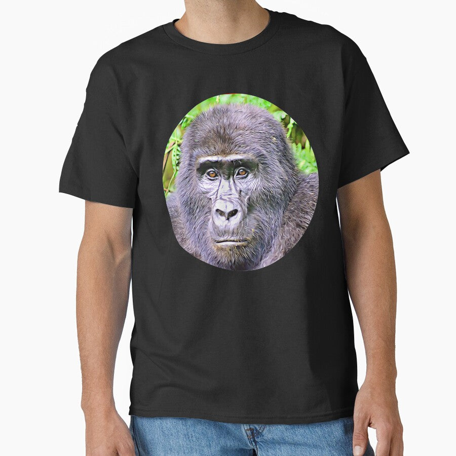Mountain Gorilla Portrait by RevolutionInPaint
