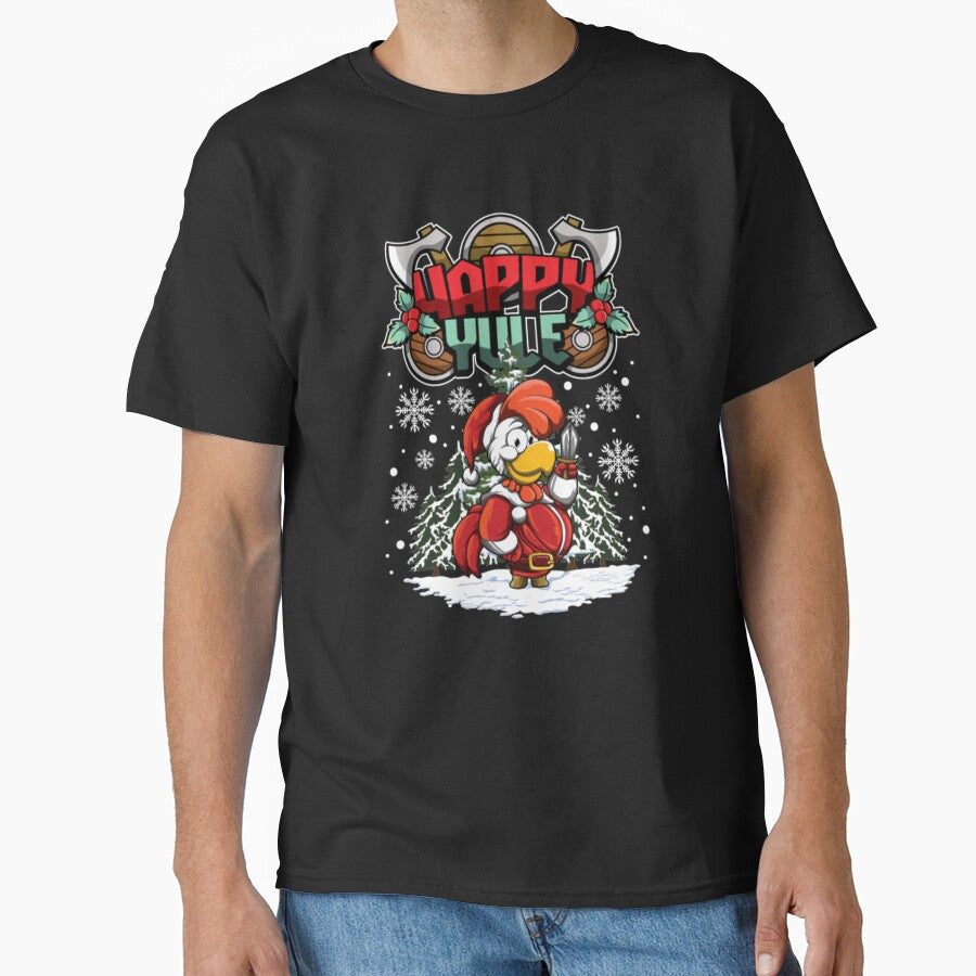 Happy Yule Viking Chicken christmas by ClamenTaon