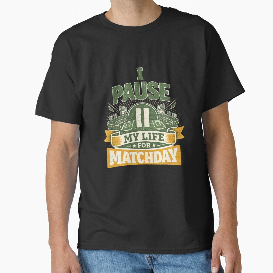 I Pause My Life For Matchday Funny Football Fan Vintage Design by PunchDrop