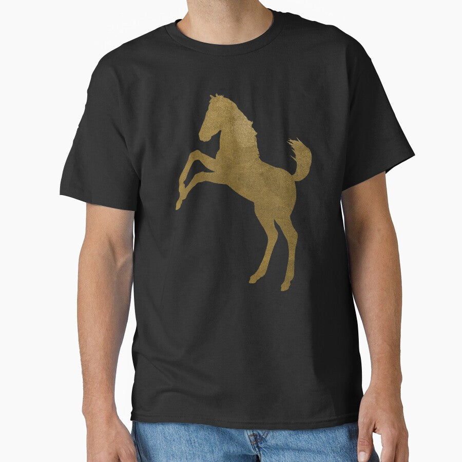 Golden Mustang Horse by SoccaTamam