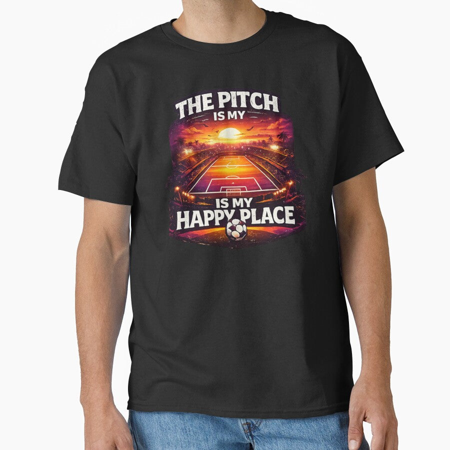 T-Shirt Design Description — “The Pitch is My Happy Place” by MaafiaArtsThai