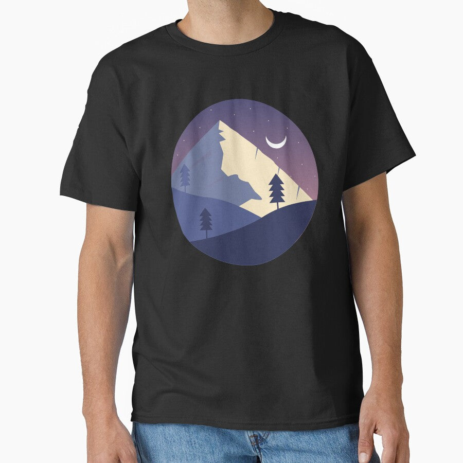 Mountain Night Illustration Vector by Darius Bocos