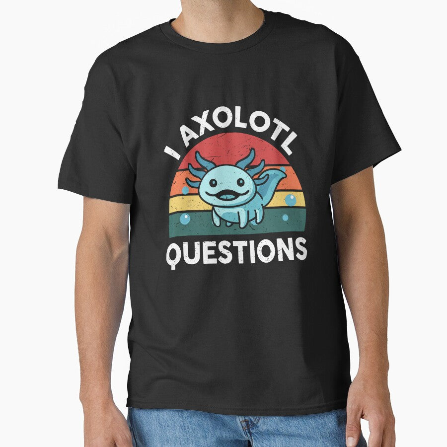 I Axolotl Questions Design Kids Funny Cute Axolotl by ElcapitanoShop