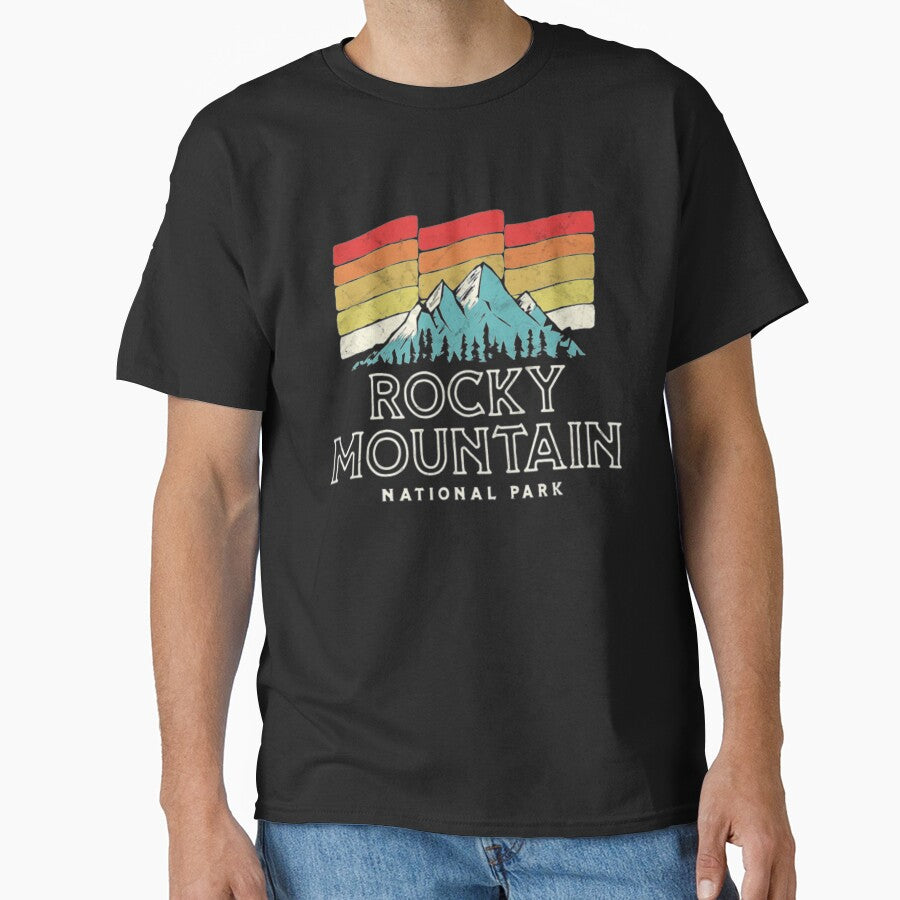 Retro Rocky Mountain National Park Funny Shirt by Clavitaps