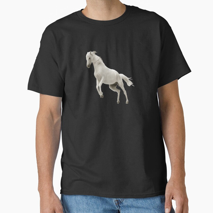 Drawing White Horse by Dopnex