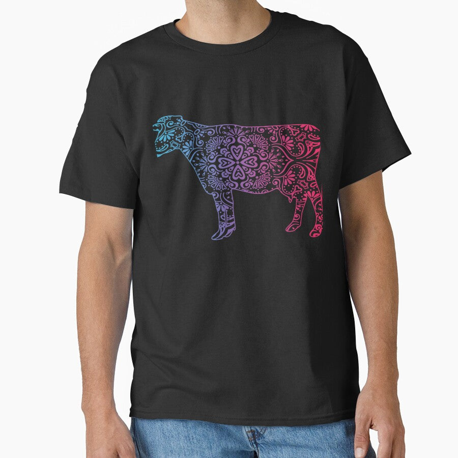 cow lover watercolor funny cow ornamental gifts by alaechamlal