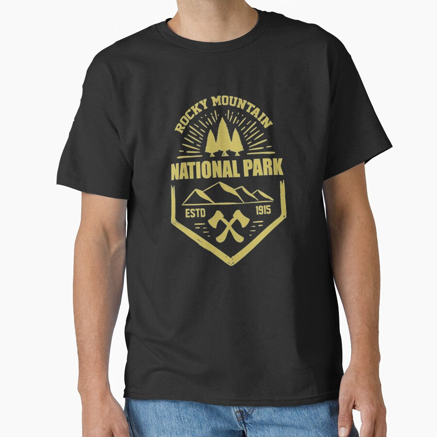 Rocky Mountain National Park Colorado Tshirt by Clavitaps