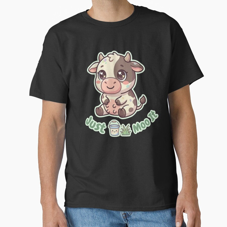 Just Moo It Funny Cow Design by SarcasmThreads