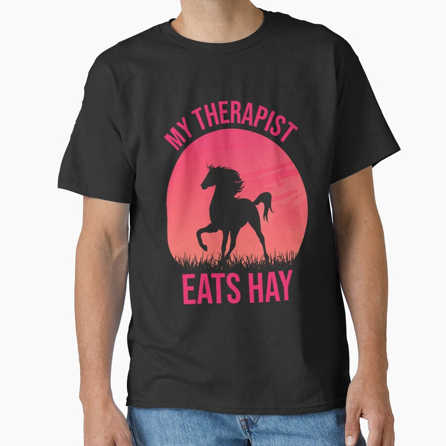 My Therapist Eats Hay - Funny Horse Lovers by Creative Angel