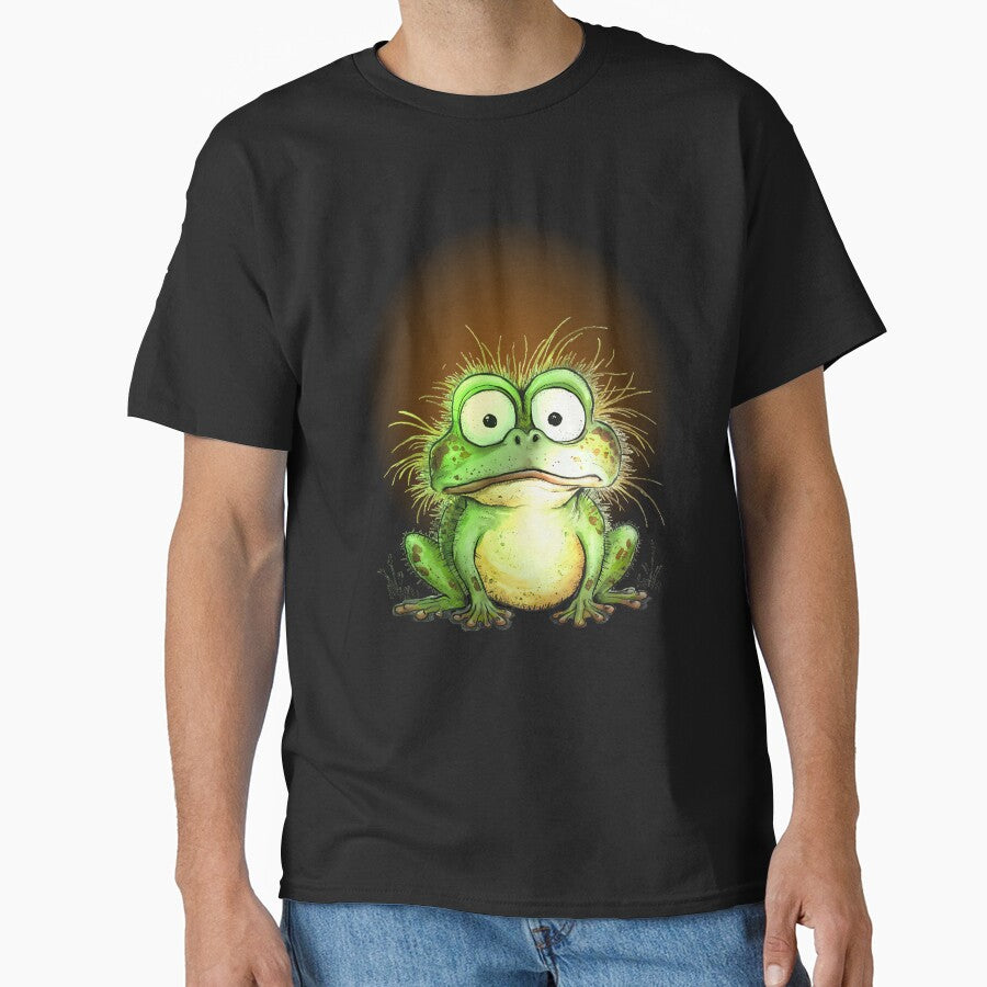 Cute Weird Frog Meme Sticker – Funny Frog Illustration Aesthetic by Aquarius-club