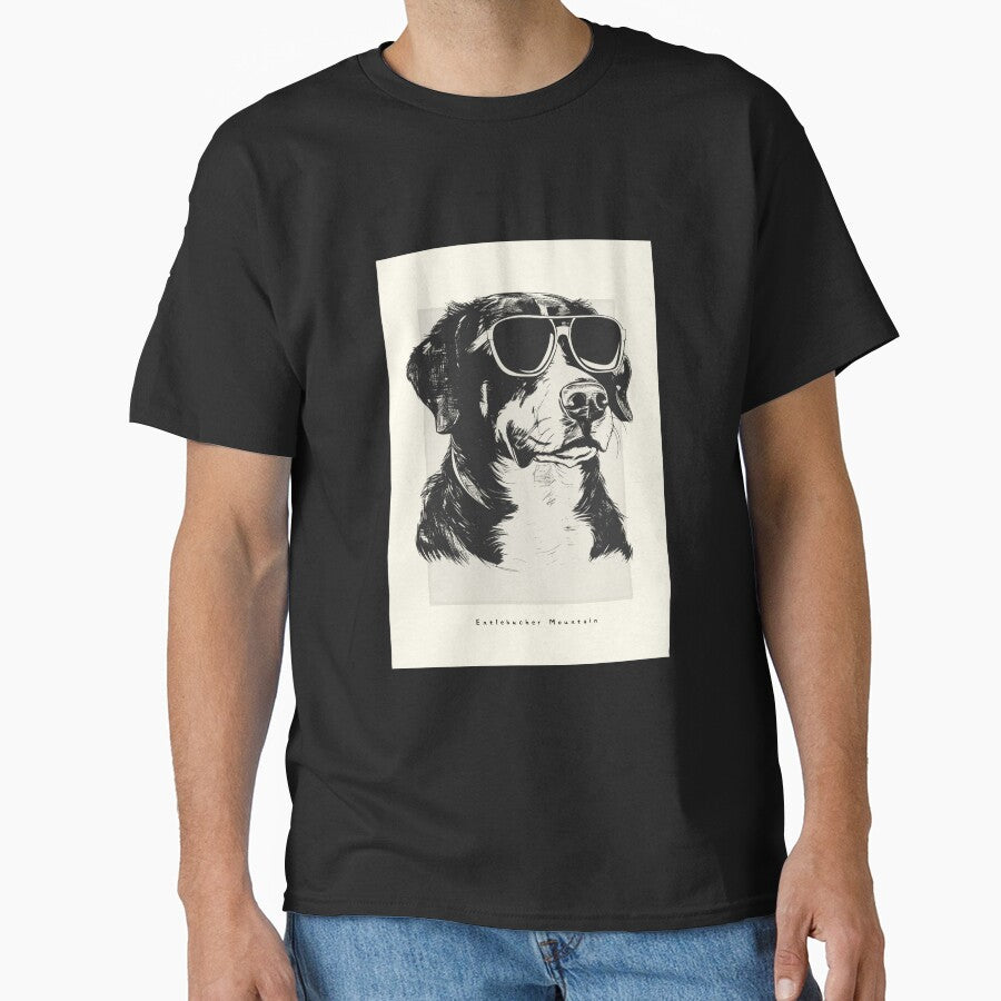 Entlebucher Mountain Digital Sketch Drawing Illustration by rafaeltto