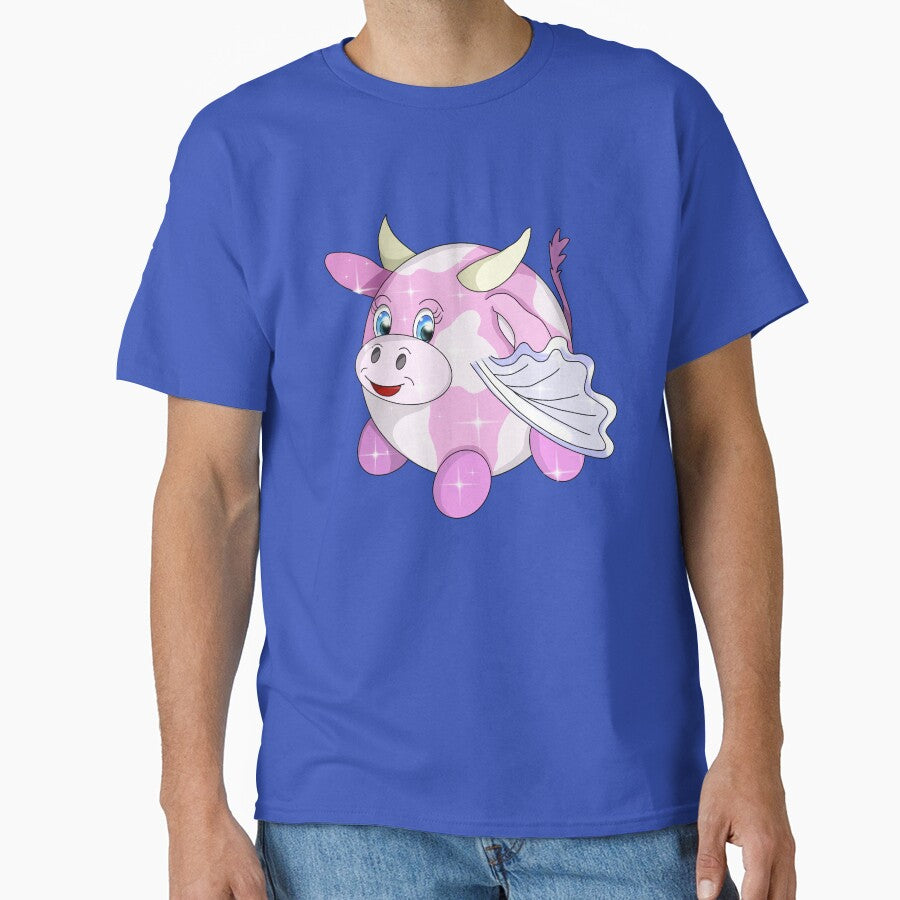 pink flying cow by BeingNow