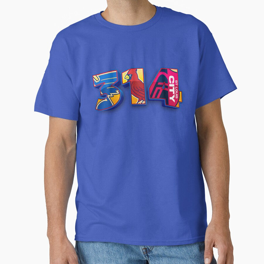 St. Louis Area Code 314 Logos Inset by Osprey Tees