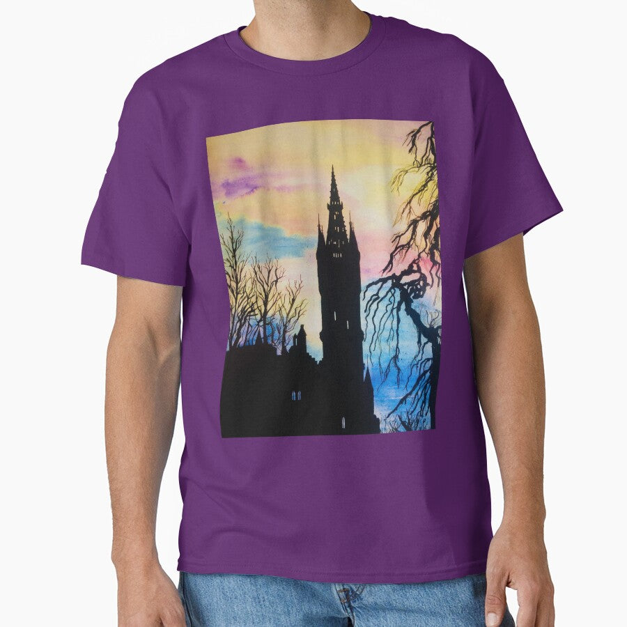 University of Glasgow Spire Silhouette by IndigoStarry