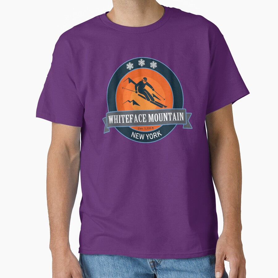 Whiteface Mountain New York Skiing Badge by Wanderful-roads