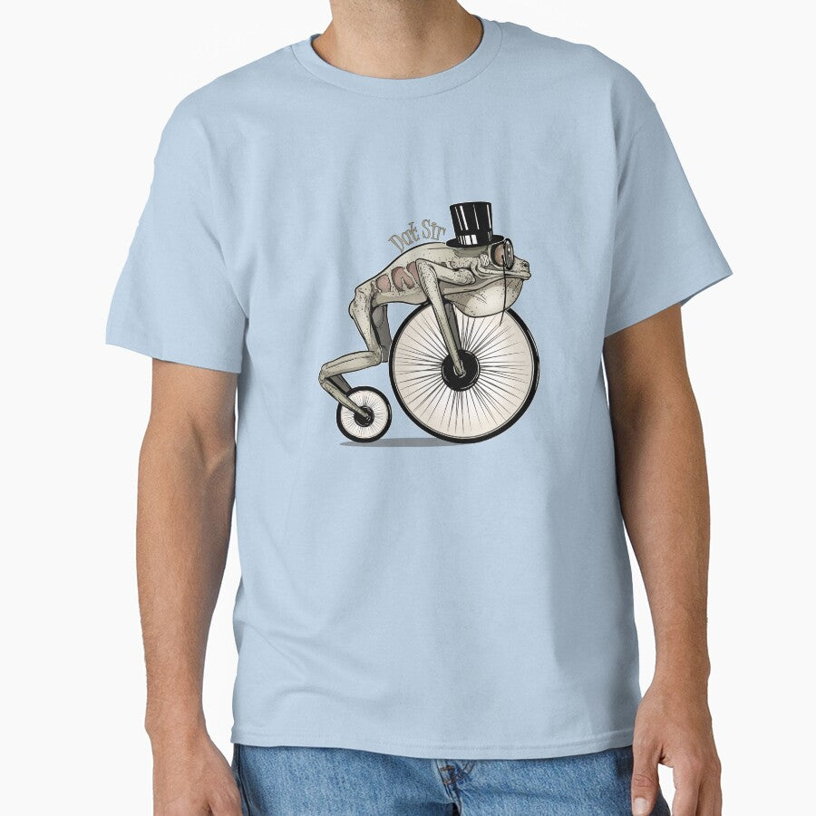 Penny Farthing Bicycle Frog Wheels. Here Cometh Dat Sir! Sepia by iduzarts