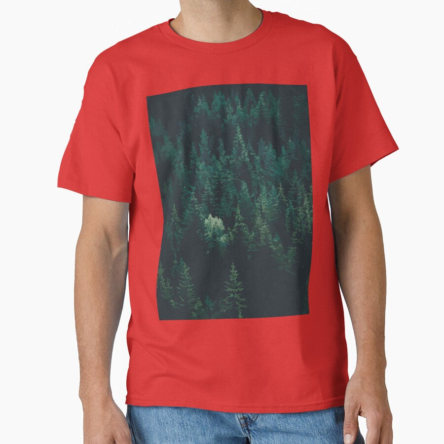 Forest Illustration:- Forest Wall Art-Forest Art Print by typoinspired