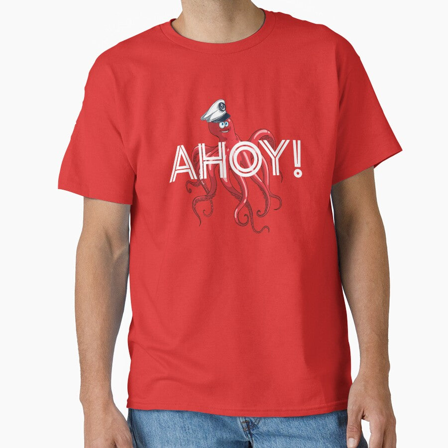 Ahoy Octopus Unisex Tee | Virgin Party shirt | nauTeetude by nauTeetude