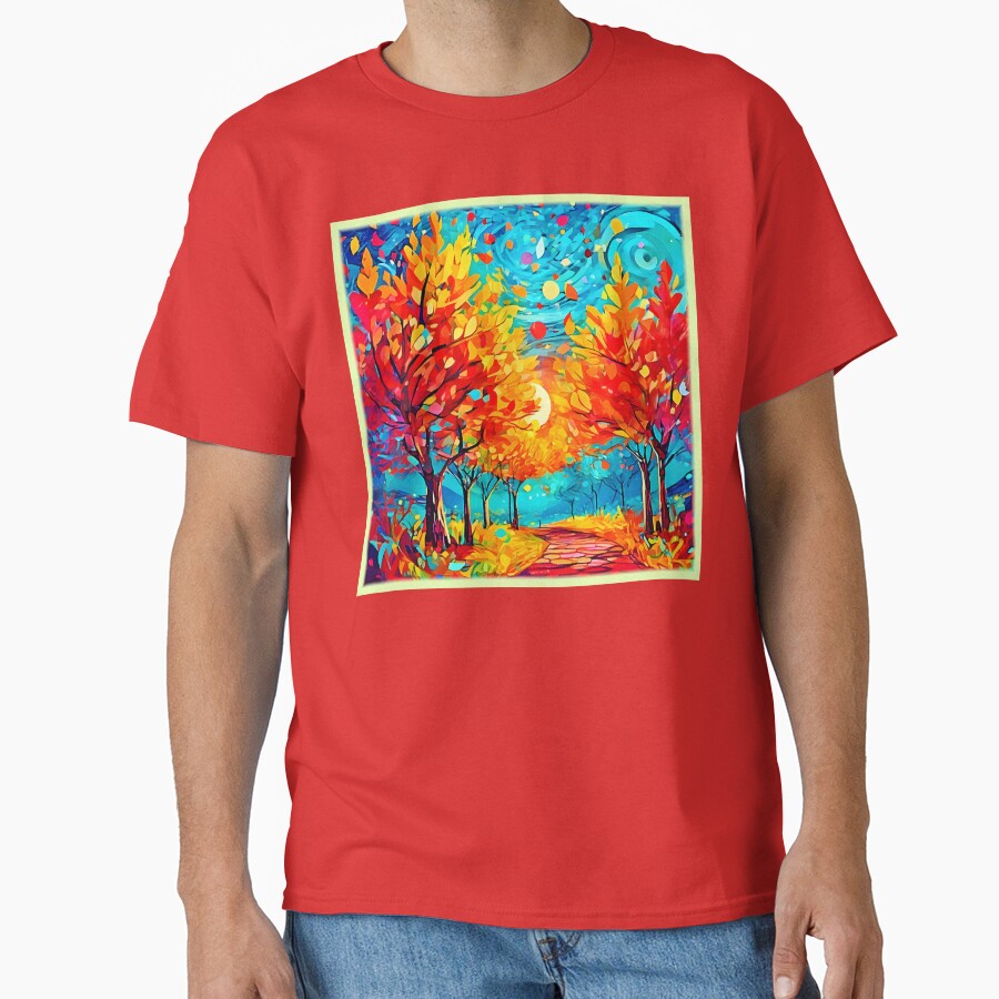 Vibrant Forest Path to the Moon by Health And Fitness Posts e-Store