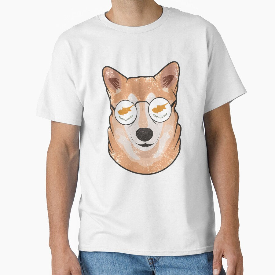 Vintage Patriotic Shiba Inu Cypriot Flag by feether-store