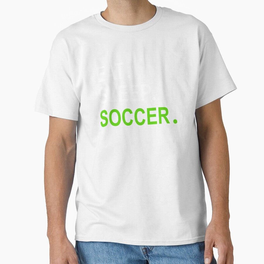Eat Sleep Soccer Navy Blue by Jacob Riley
