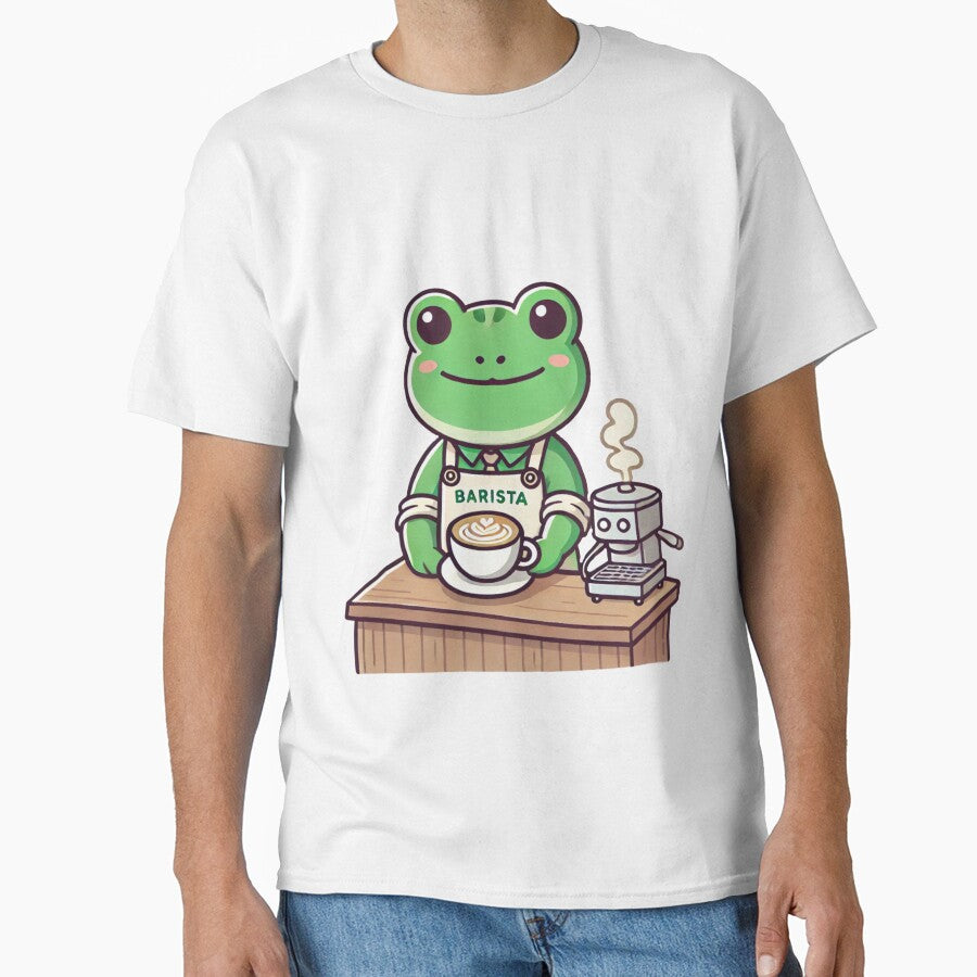 Frog Barista – Cute Café Art by ByBryteG