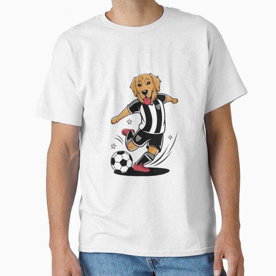 Golden Retriever Soccer Star with Tattoo Flair by Petpixy