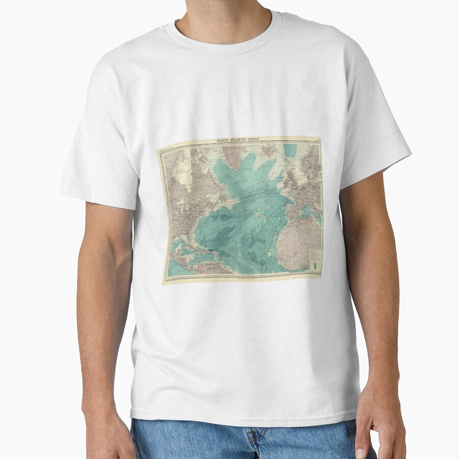 Vintage Map of The Atlantic Ocean (1922) by BravuraMedia