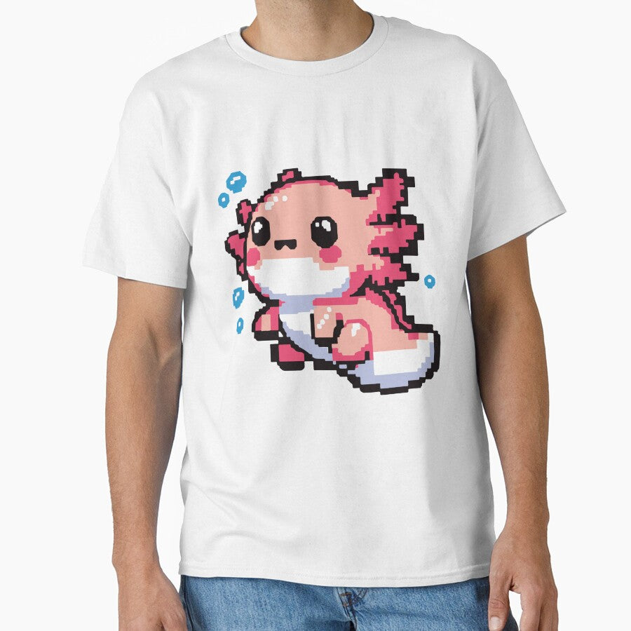Pixalated Axolotl by obscurax art