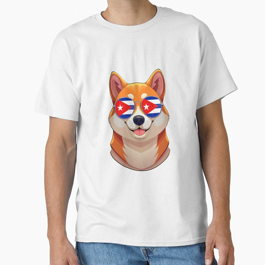 Patriotic Shiba Inu Cuban Flag by DreamBrushy