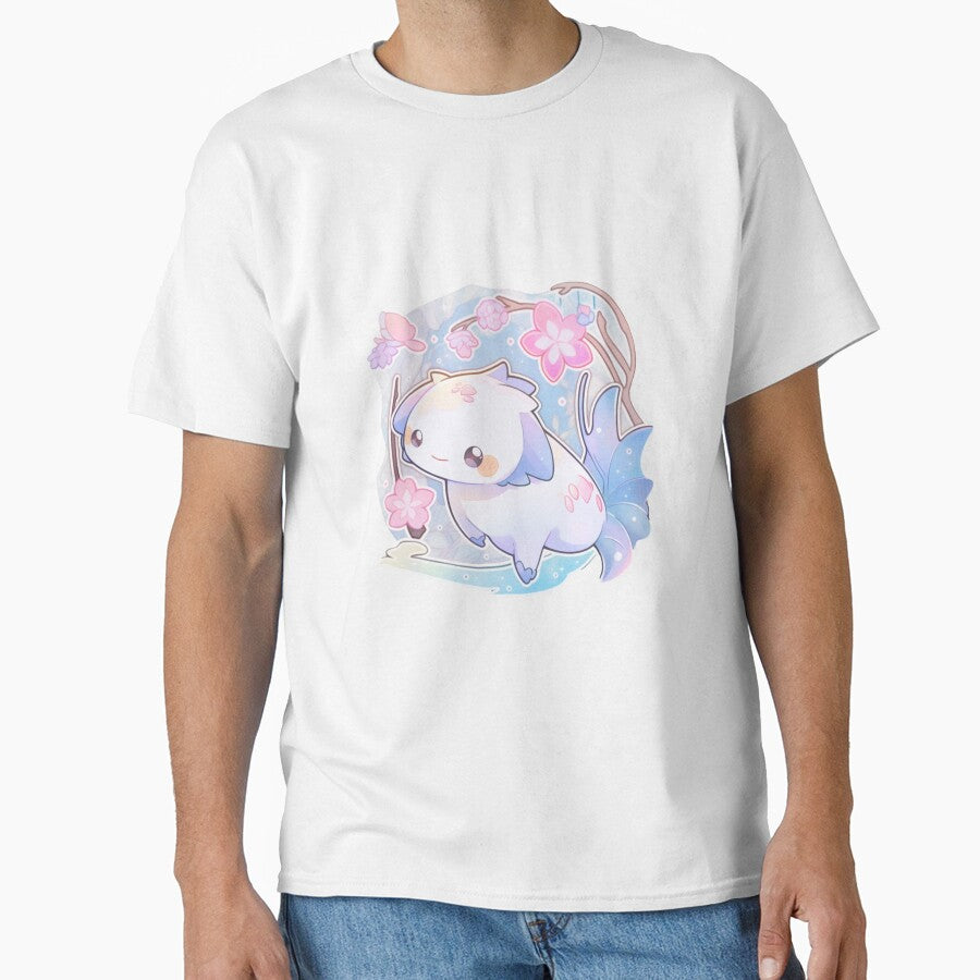 Cute Colorful Axolotl Print by NinyoDreamscape