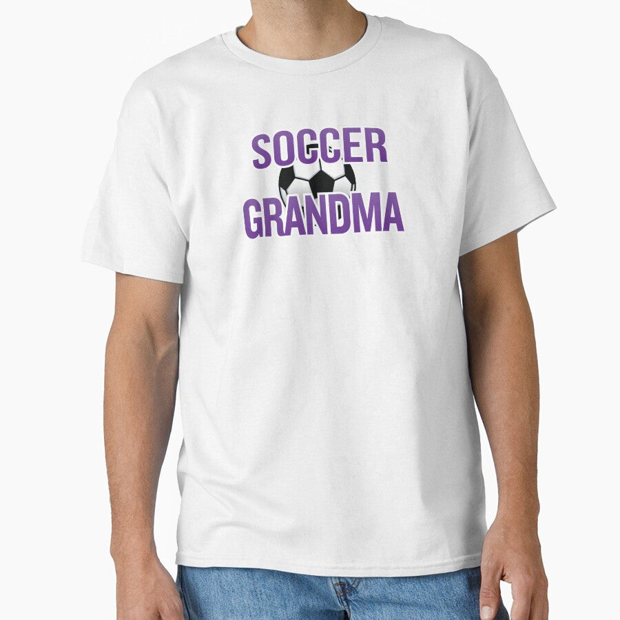 'Soccer Grandma' (Black) by The Button Gal