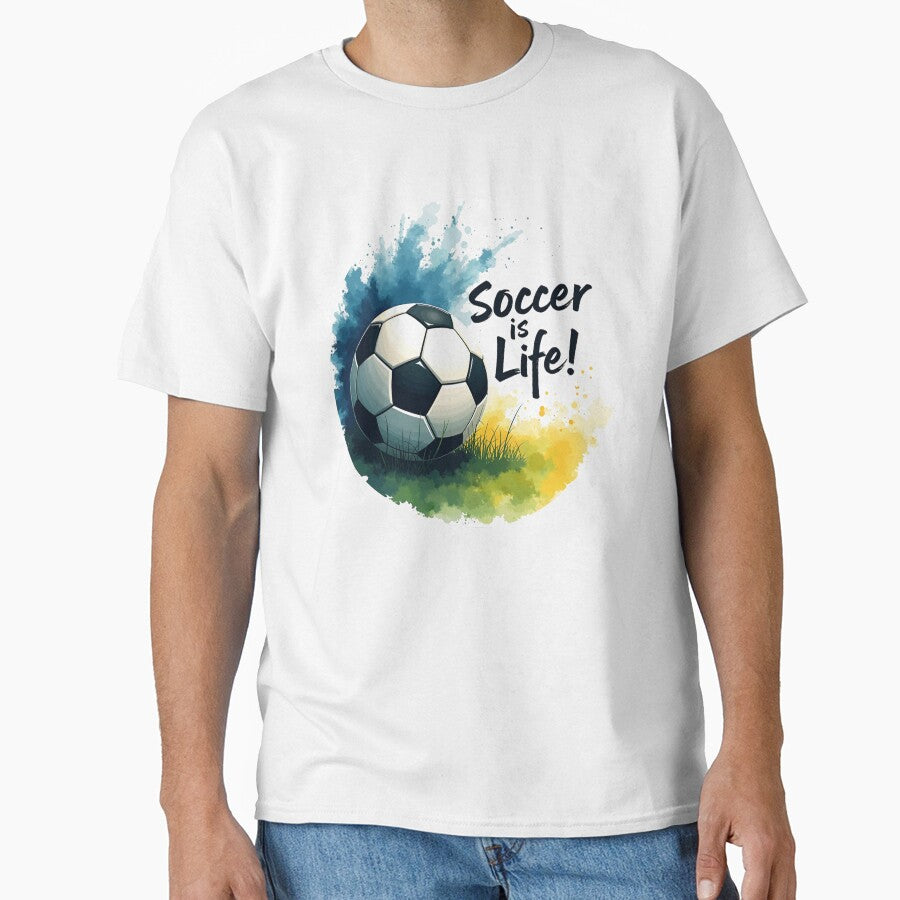 Soccer is Life Watercolor by roxysnextgenart
