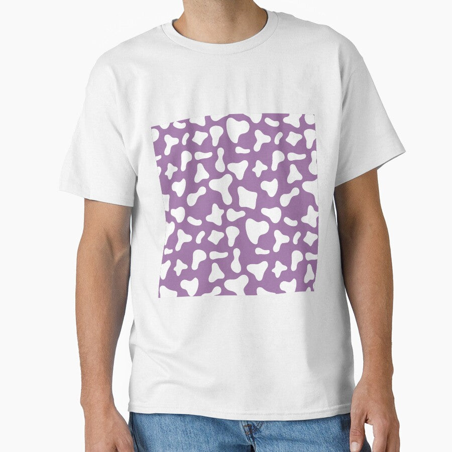 White Cow Pattern On Violet Cow | Holstein Cow Pattern by Cow-Print-Stuff