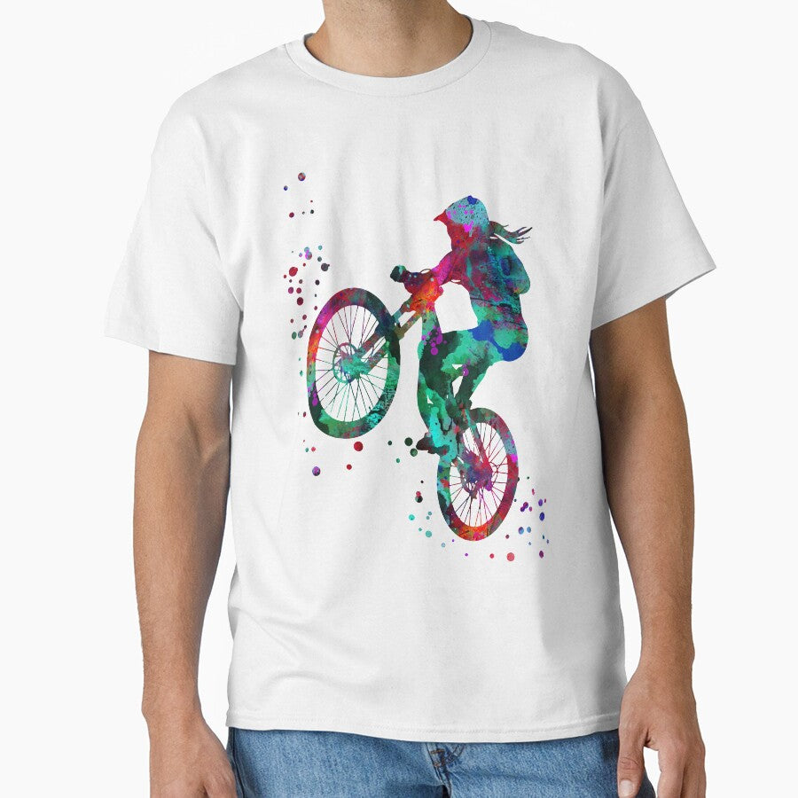 Mountain biking, mountain bike, sport, by Rosaliartbook