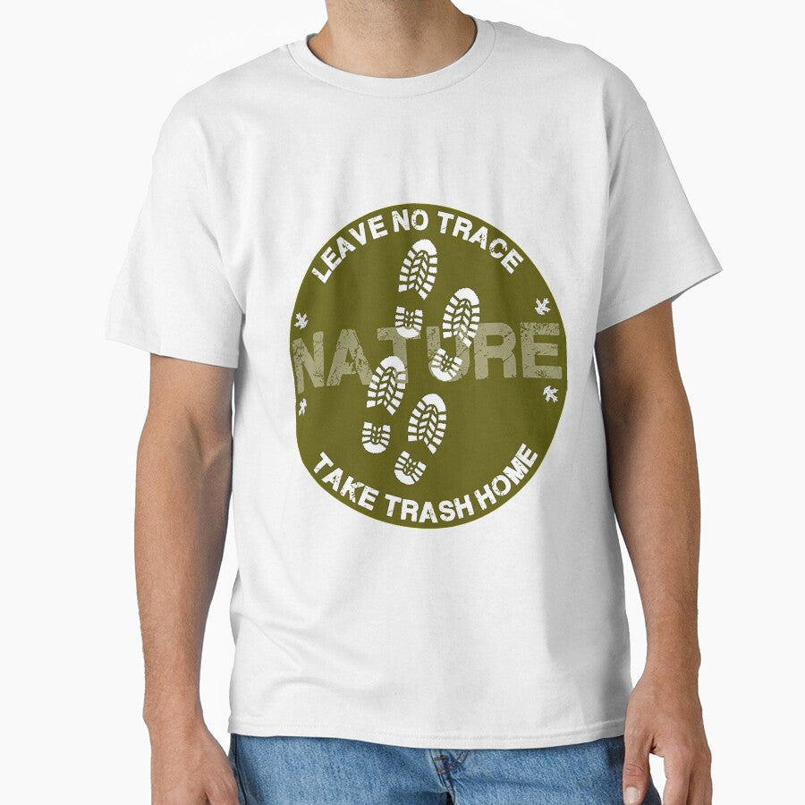 Leave No Trace t shirt - Ecology t shirt - Wile Nature t-shirt - Off Grid - Trekking - Wild Walking - Forest Walks by happygiftideas