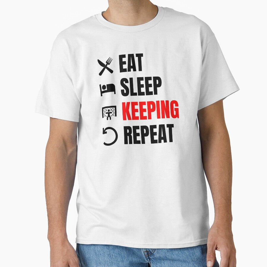 Eat Sleep Keeping Repeat Red by Web CreationsNL