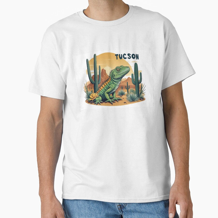 Tucson Desert Lizard Under Saguaro Cactus by Moriarty's Digital Visions