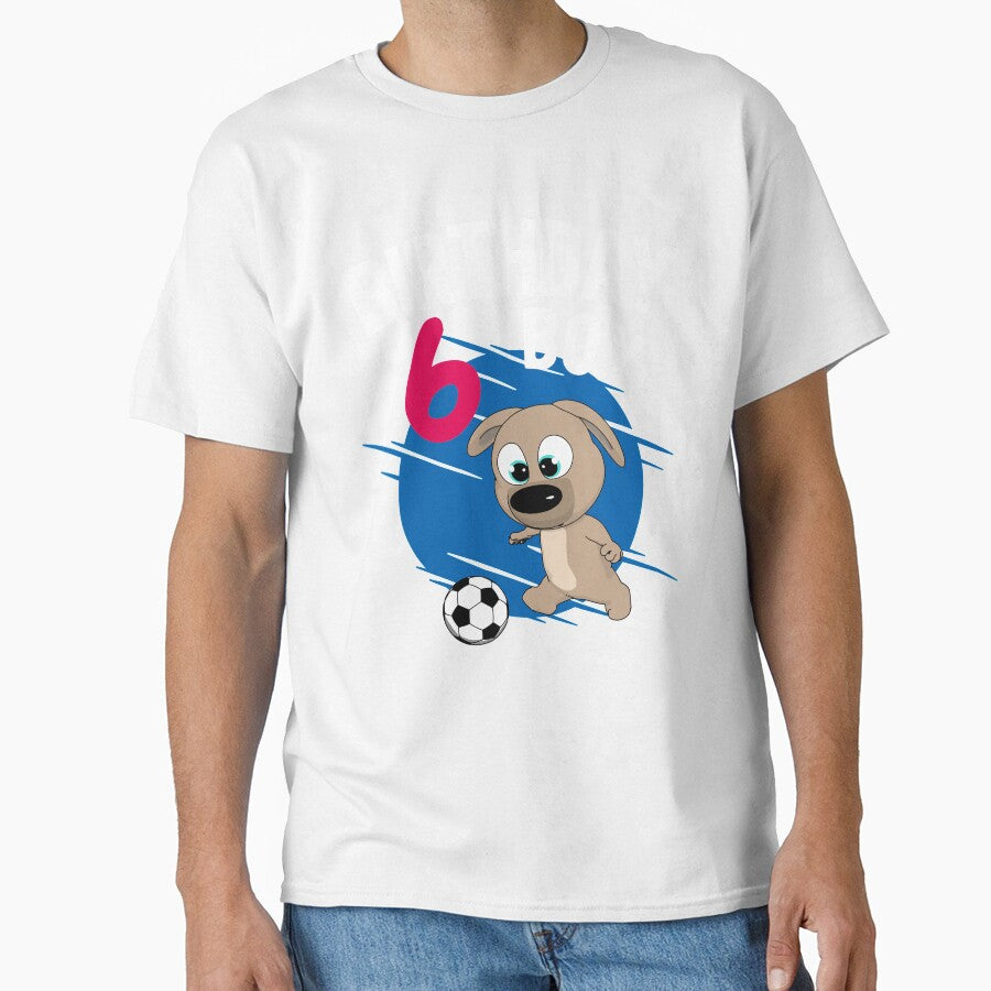 Birthday Boy 6 Years - Pup Soccer by onicon