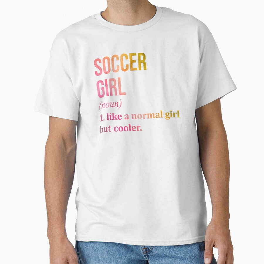 Soccer Girl Definition in Watercolor by XCIV